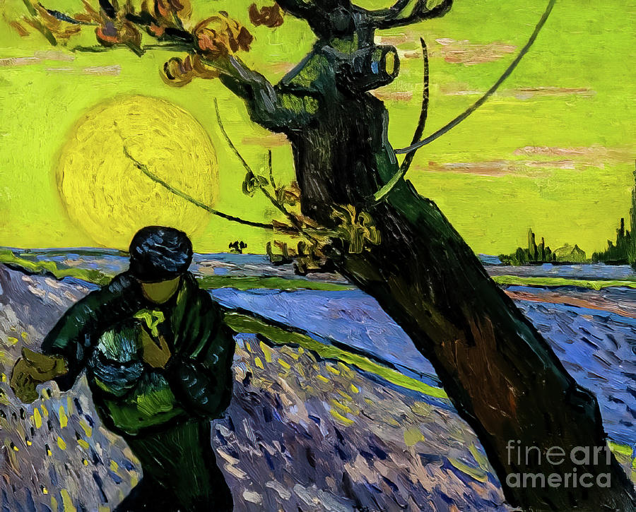 The Sower by Vincent Van Gogh 1888 Painting by Vincent Van Gogh