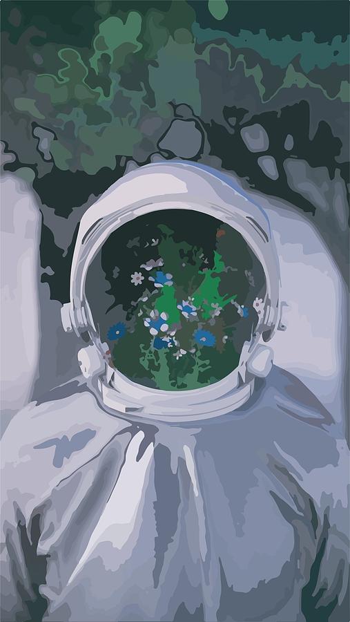 Flower Digital Art - The space life by Sead Zejnelagic