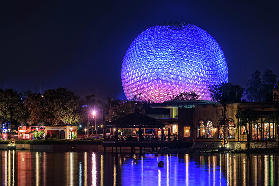 The Spaceship Earth Sphere at Epcot Center Photograph by Jim Vallee