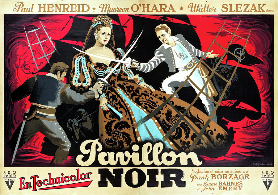Vintage Mixed Media - The Spanish Main, 1945 - art by Roger Jacquier by Movie World Posters