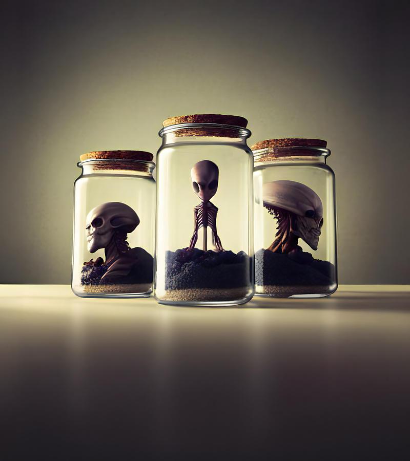 The Specimen Jars Digital Art by Steve Taylor