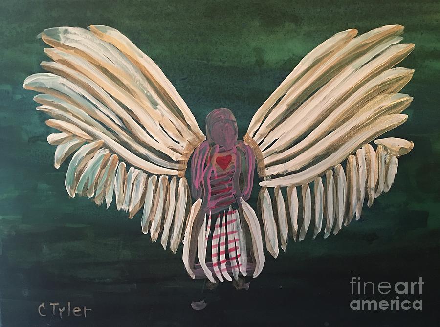 The Spirit Arises Angel by Christine Tyler Painting by Christine Tyler