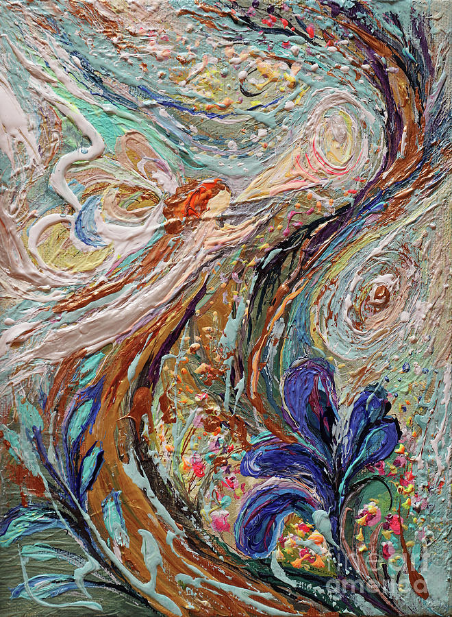The Spirit of Iris Painting by Elena Kotliarker