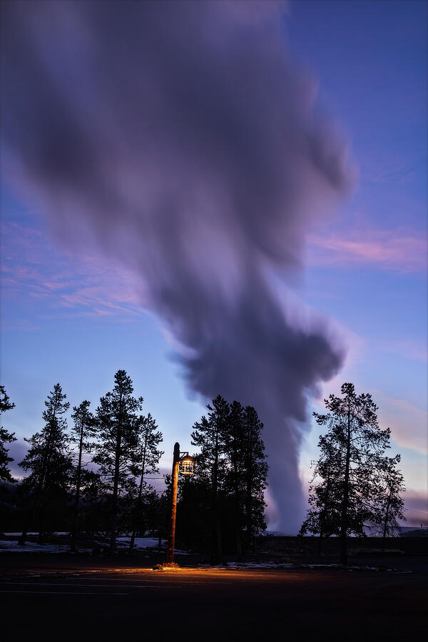 Yellowstone National Park Photograph - The Spirit Of Old Faithful by Ann Skelton