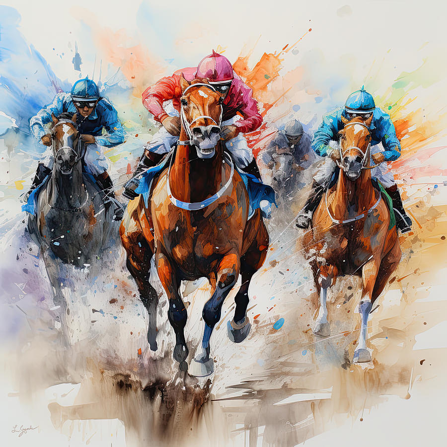  The Spirit of the Race Painting by Lourry Legarde