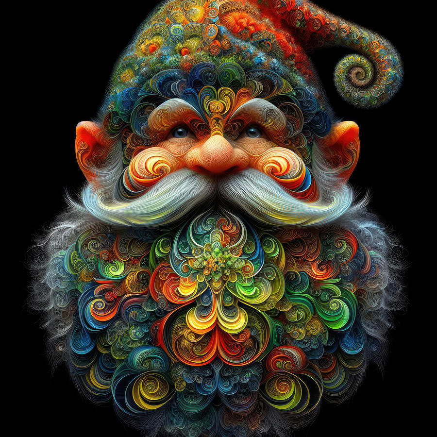 The Spirited Curlicues of Gnarly the Gnome Photograph by Bill and Linda Tiepelman