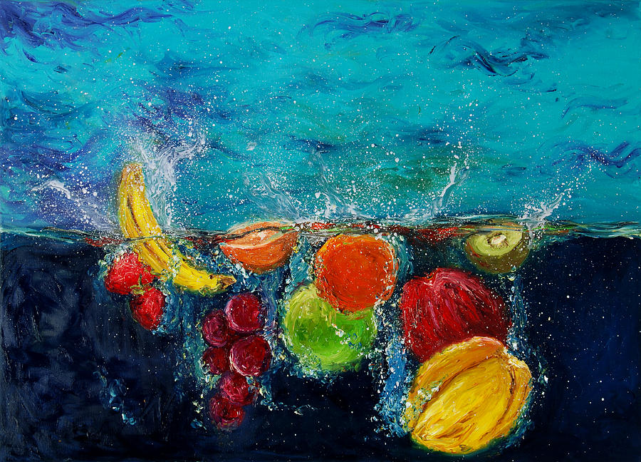 Impressionism Painting - The splash  by Hafsa Idrees