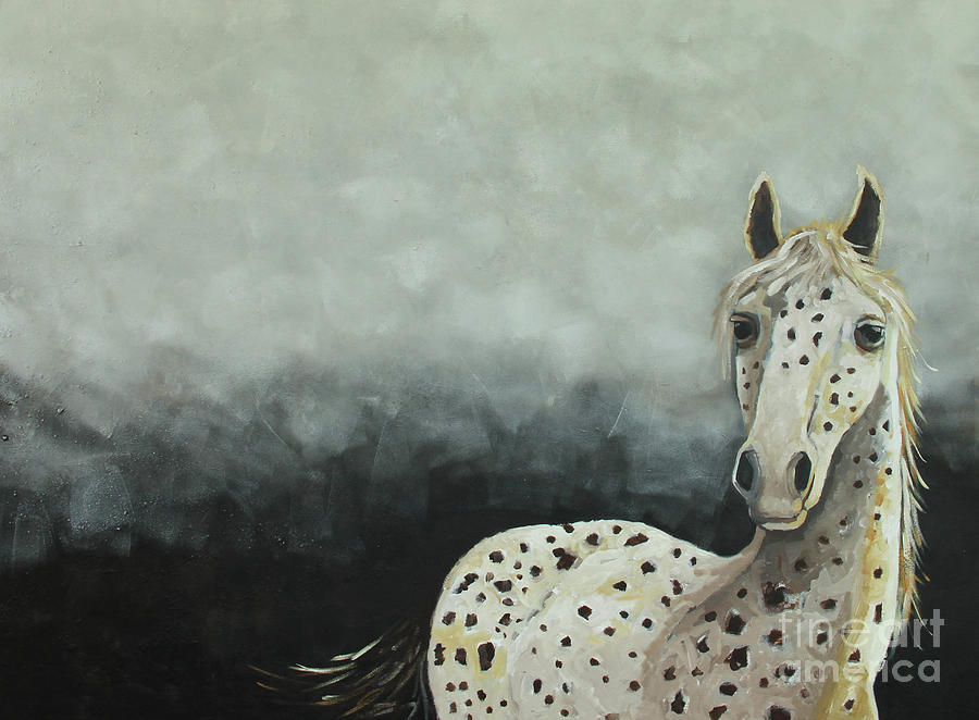 The Spotted Horse Painting by Lucia Stewart
