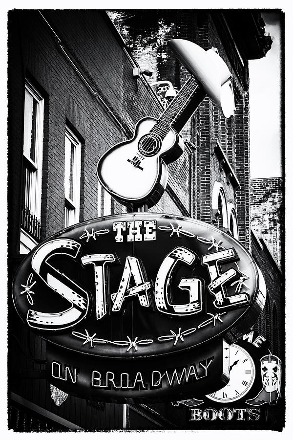 The Stage On Broadway - Nashville Tn Photograph