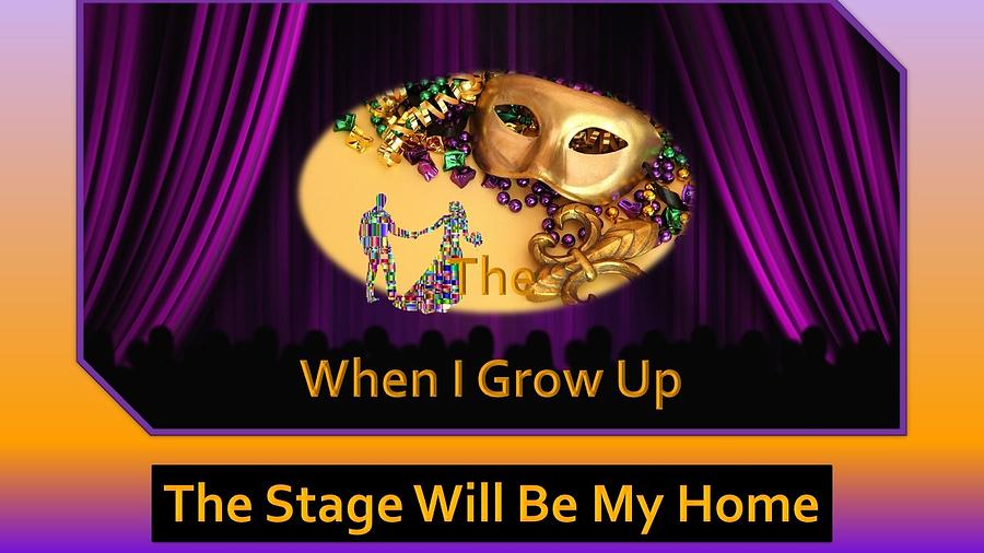 The Stage Will Be My Home Mixed Media by Nancy Ayanna Wyatt