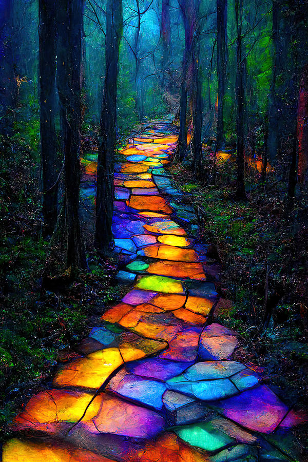 The Stained Path Digital Art by James Peinkofer - Pixels