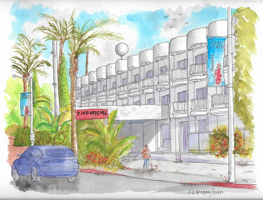 The Standard Hotel, West Hollywood, California Painting by Carlos G Groppa