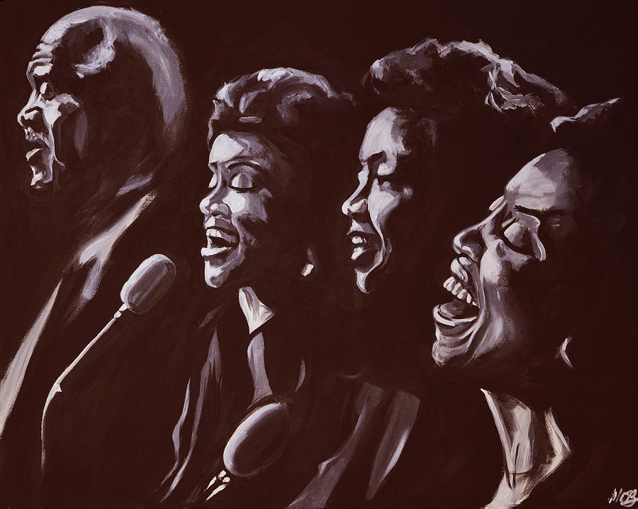 The Staple Singers Painting by Melissa O Brien