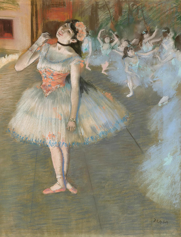 The Star. Edgar Degas, French, 1834-1917. Painting by Hilaire Germain Edgar Degas The Star. Edgar Degas, French, 1834-1917. Painting by Hilaire Germain Edgar Degas