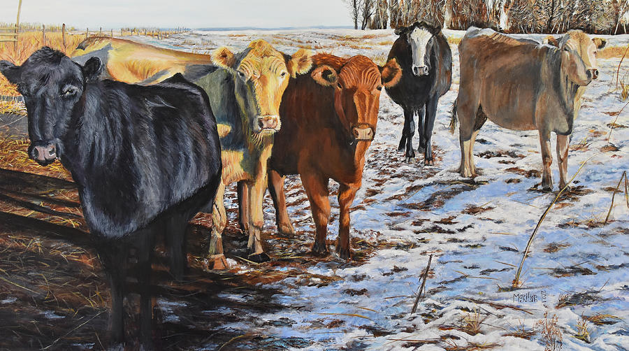 The Stare Down Painting by Marilyn McNish