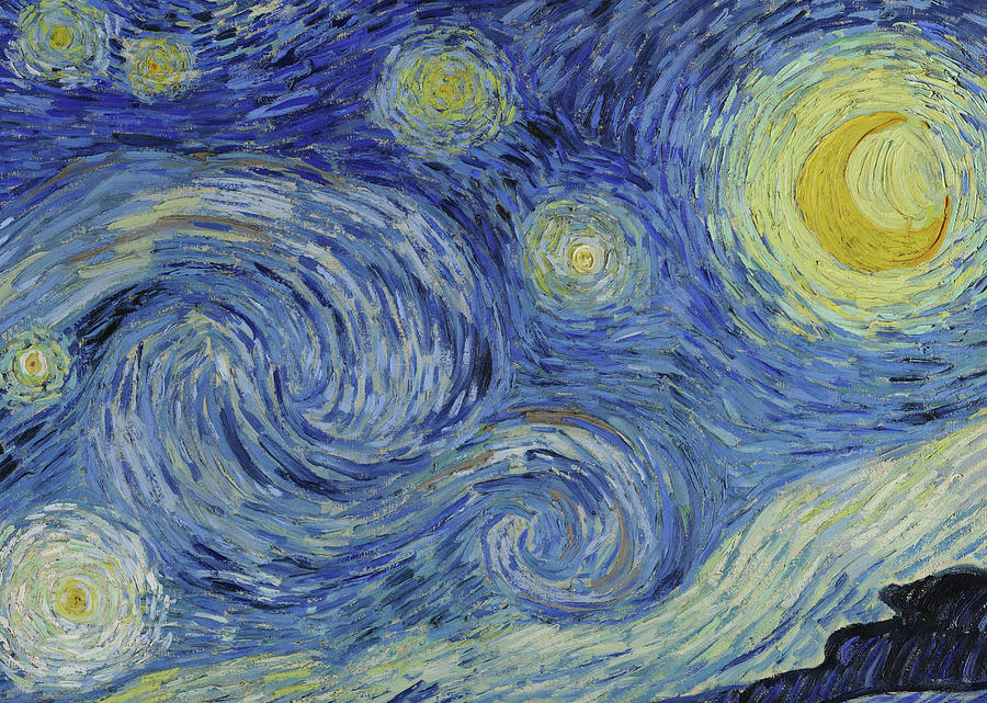 Kokonote Starry Night By Vincent Van Gogh 17 Month 22/23 Premium