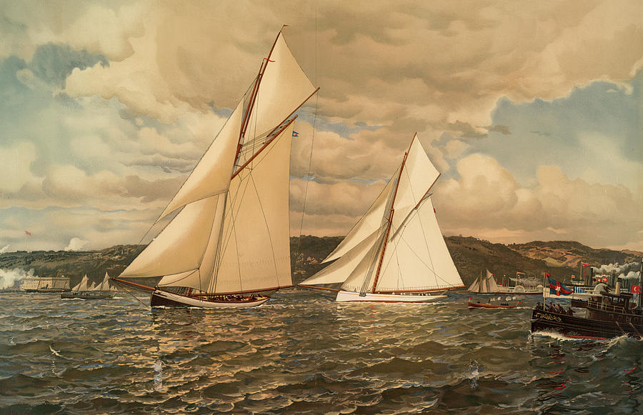 Boat Painting - The Start by American School