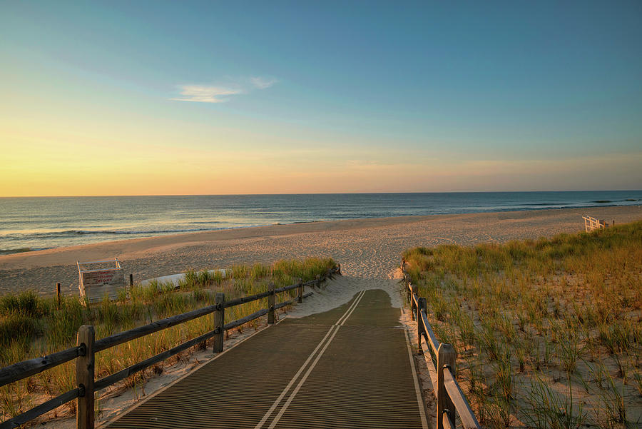 The Start of Another Beach Day Down the Shore Photograph by Matthew DeGrushe