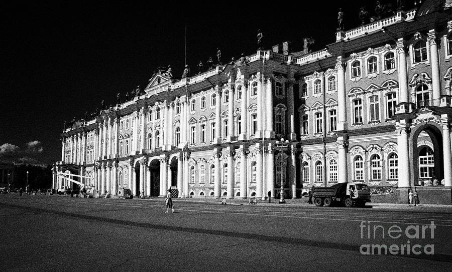 Landmark Photograph - The State Hermitage Museum, St Petersburg, Russia in the late 90s from an old film scan by Joe Fox