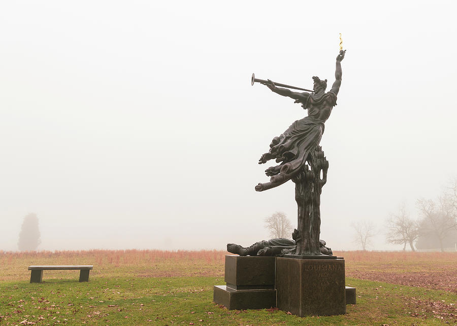 The state of Louisiana monument in Gettysburg Photograph by Amelia Pearn