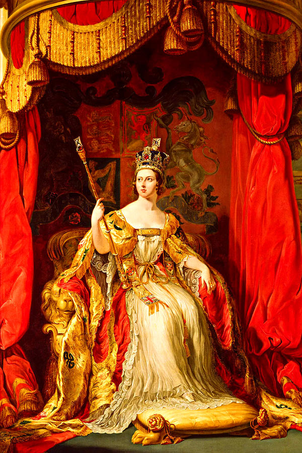 The State Portrait of Queen Victoria 1838-1840 Painting by George ...