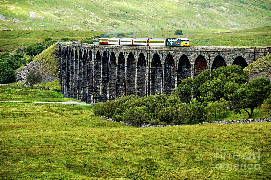 The Staycation Express crossing Ribblehead viaduct. Photograph by David Birchall