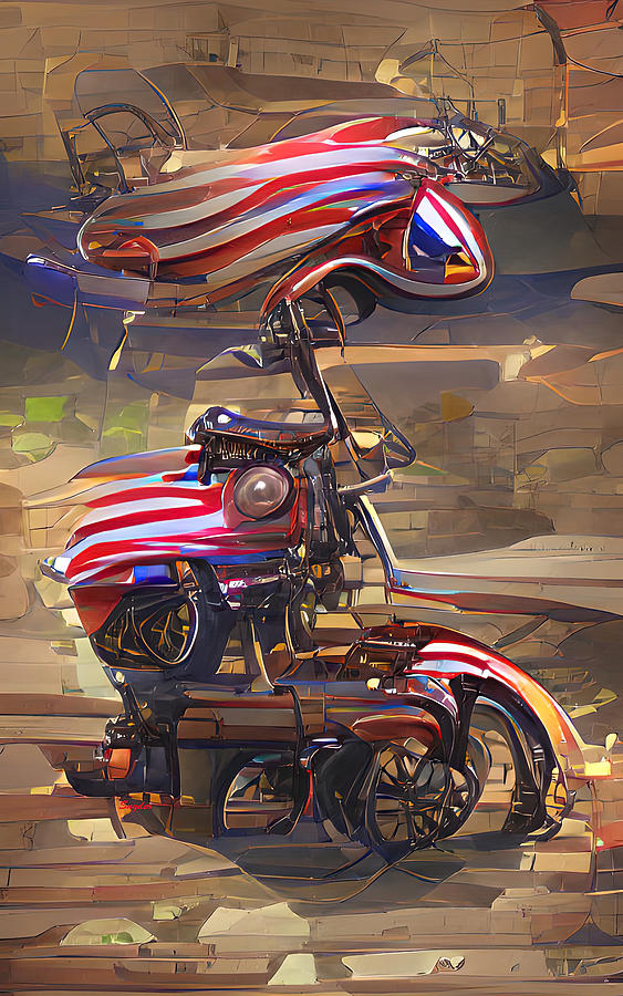 The Steampunk Patriot Model  Digital Art by Floyd Snyder