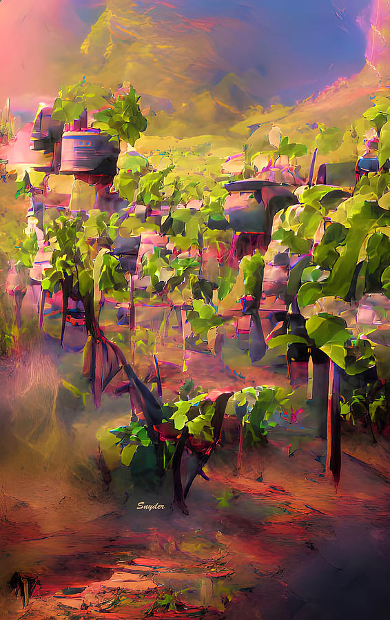 The Steampunk Vineyard AI Photograph by Floyd Snyder