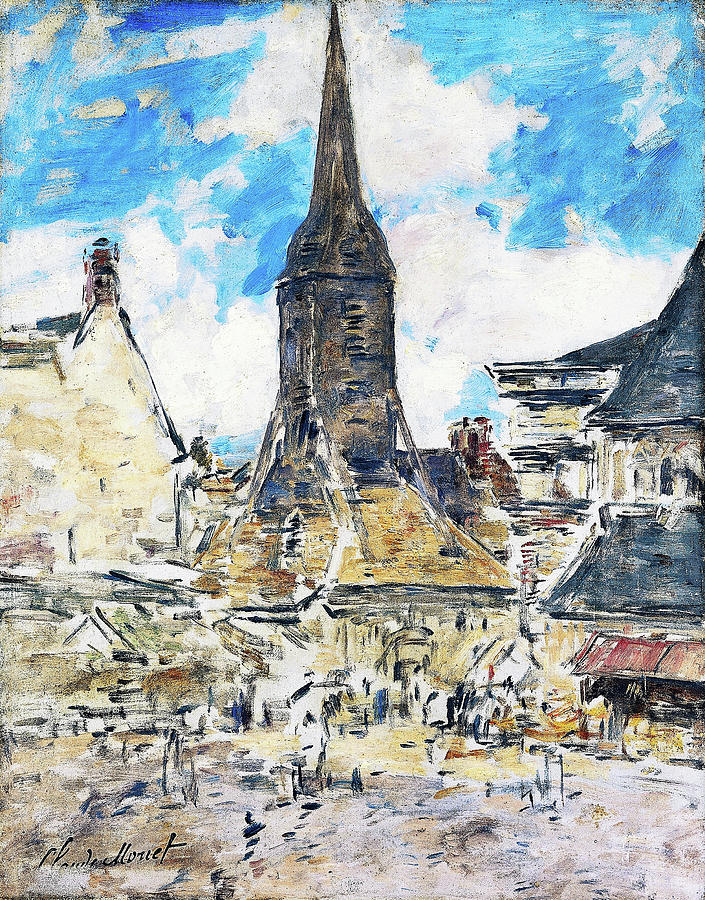Eugene Louis Boudin Painting - The Steeple Of St. Catherine - Digital Remastered Edition by Eugene Louis Boudin Eugene Louis Boudin Painting - The Steeple Of St. Catherine - Digital Remastered Edition by Eugene Louis Boudin