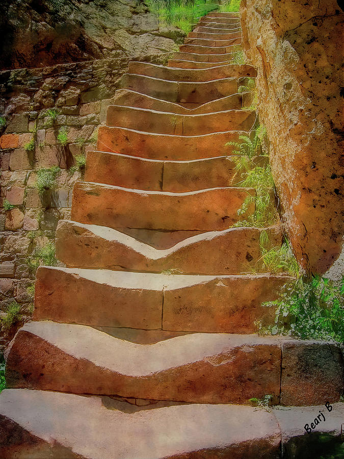 The Steps - Slightly Worn After 16 Hundred Years Photograph by Bearj B Photo Art