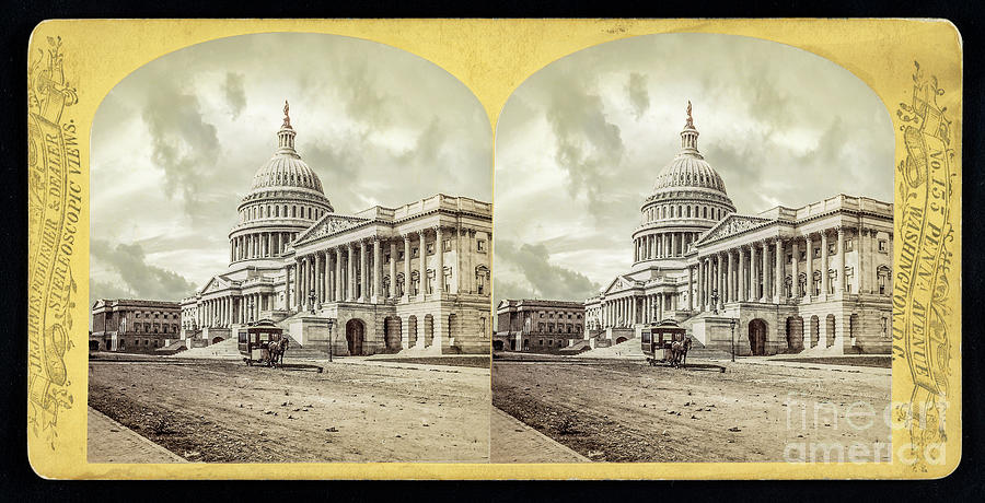 The Stereoscopic Capitol 1860 Photograph by Jon Neidert