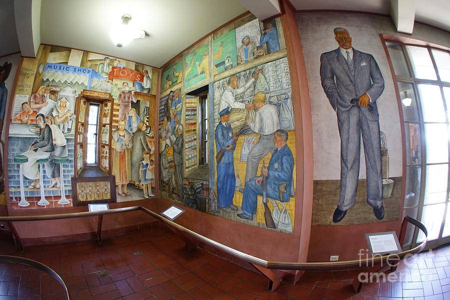 The Stockholder and Others Photograph by Tony Enjoying the Historic Coit Tower Murals