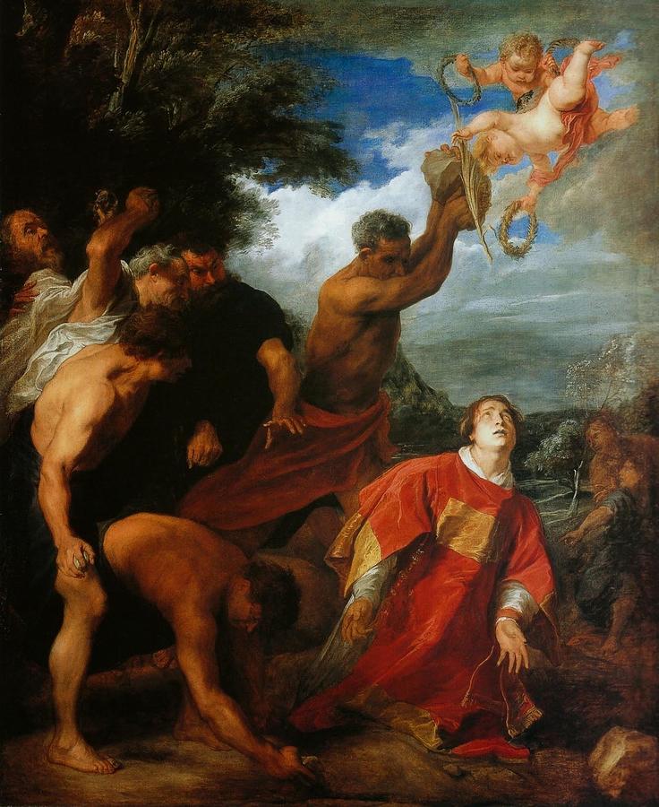 The Stoning of Saint Stephen Painting by Antoon van Dyck - Tatton Park ...