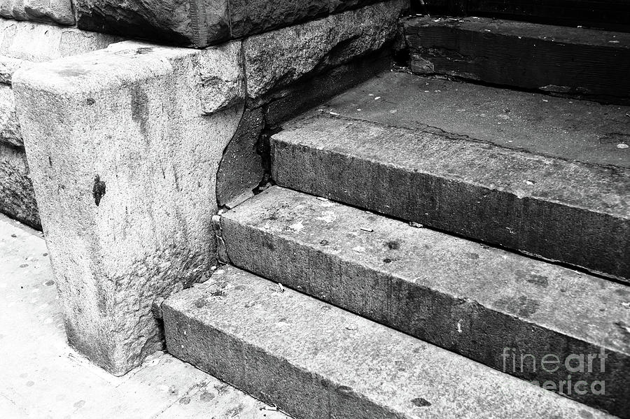 The Stoop New York City Monochrome Photograph by John Rizzuto