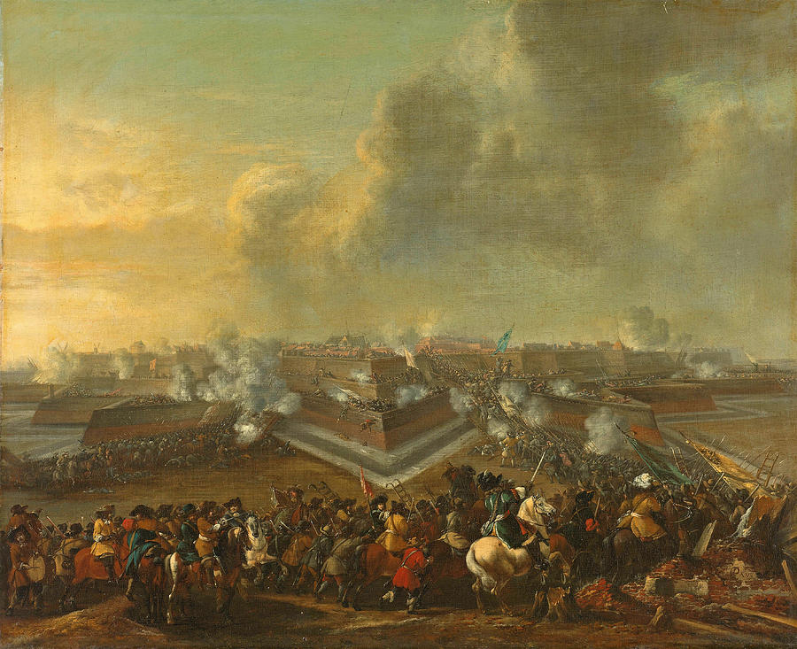 The storming of Coevoorden, 30 December 1672   Painting by Pieter Wouwerman