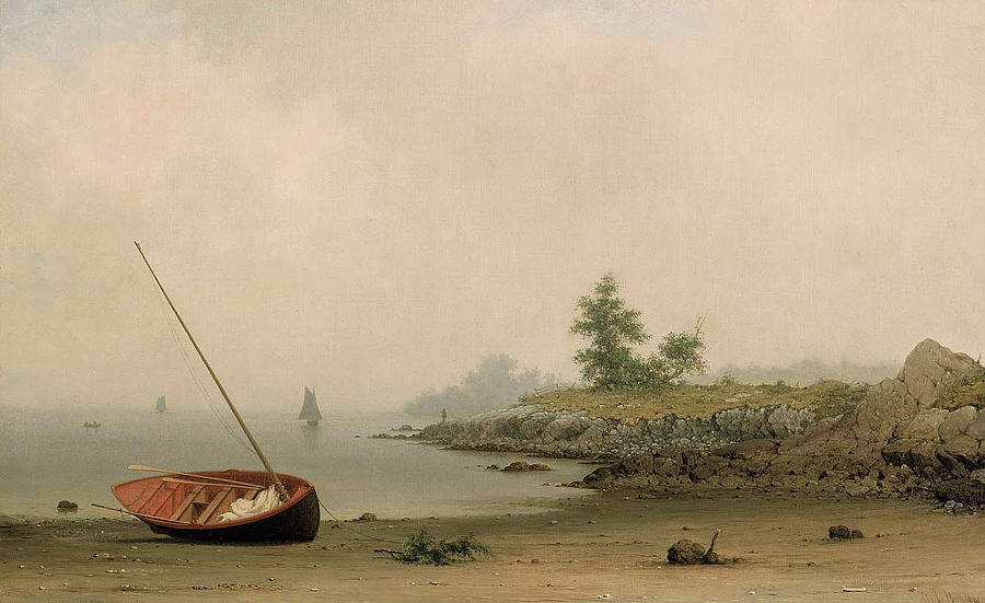 The Stranded Boat Painting by Martin Johnson Heade