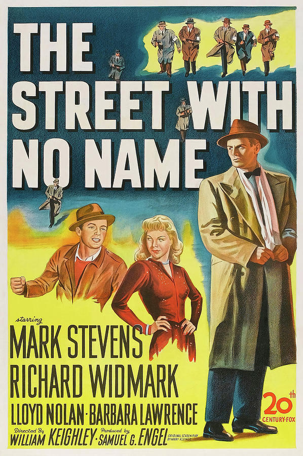 THE STREET WITH NO NAME -1948-, directed by WILLIAM KEIGHLEY. Photograph by Album