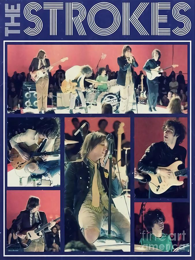 The Strokes Concert Tour Digital Art by Ken Wentworth Fine Art America