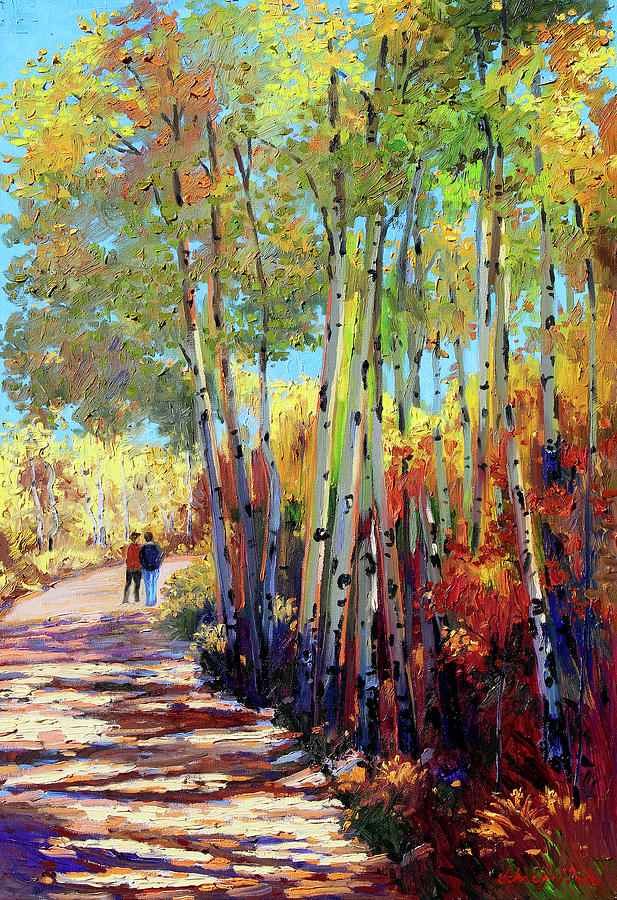 The Stroll Painting by Kevin Wendy Schaefer Miles