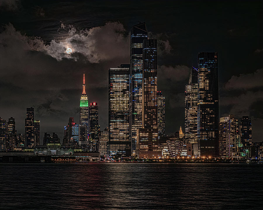 The Sturgeon Moon Over New York City Photograph