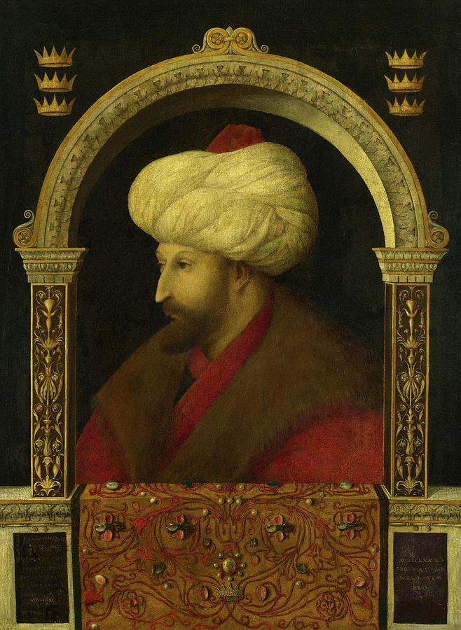 The Sultan Mehmet II, 1480 Painting by Gentile Bellini | Fine Art America