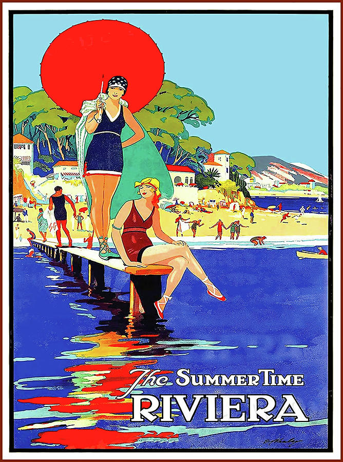 The Summertime Riviera Digital Art by Long Shot