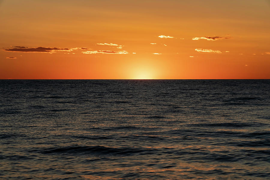 The sun is just below the horizon  Photograph by Sven Brogren