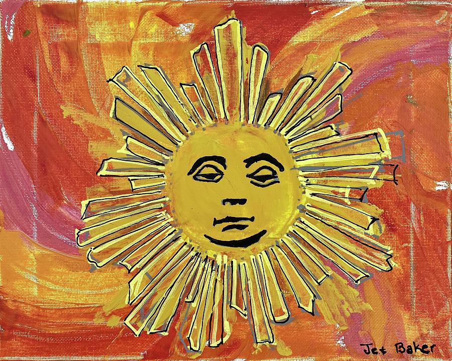Cbs Sunday Morning Painting - The Sun Rises Every Day by Jet Baker