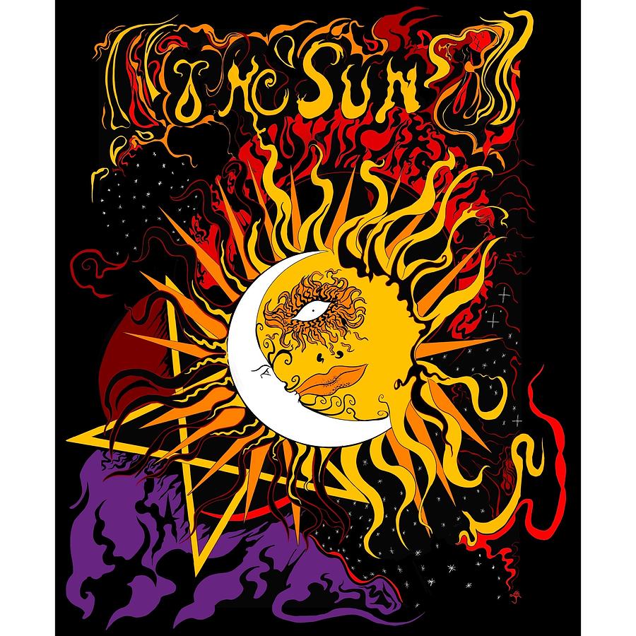 The Sun Tarot Drawing by Joseph Milne - Pixels