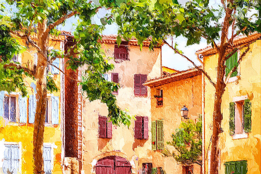 The Sunny Provence Mixed Media by Tatiana Travelways