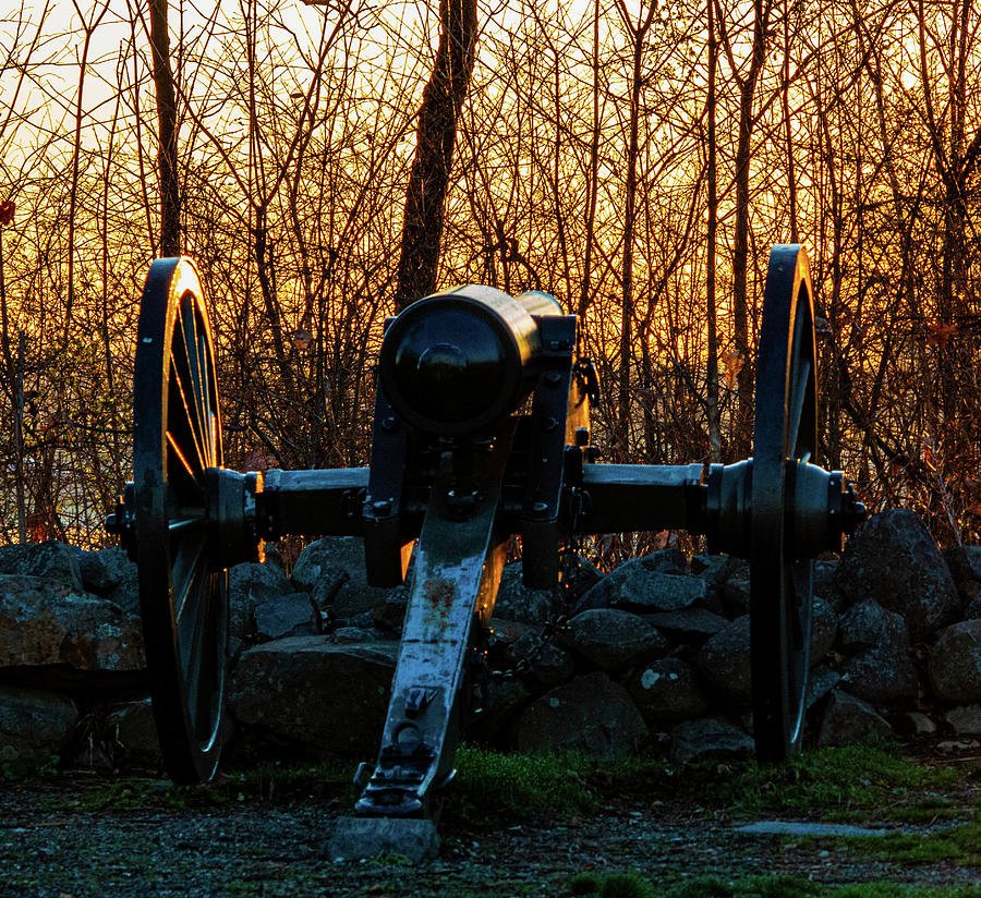 The sunrise on the 20 pound Parrott Rifle Photograph by William E ...