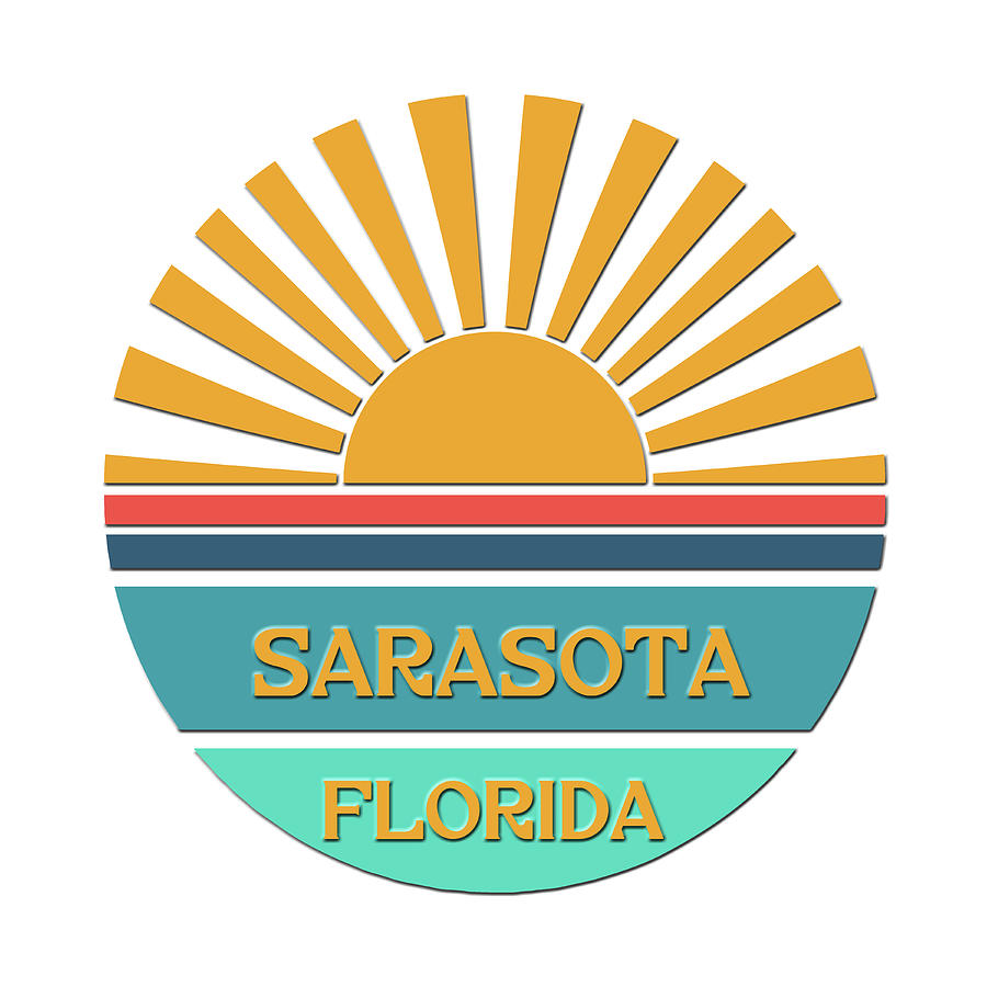 The Sunshine State Logo Sarasota Digital Art by HH Photography of Florida