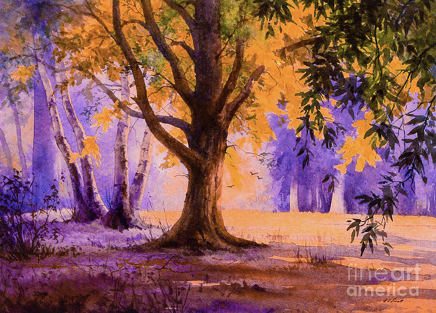 Tree Painting - The Sunshine Tree by Jane Small