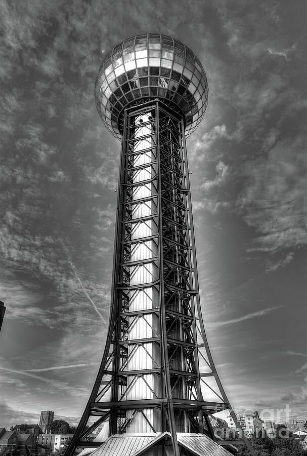 The Sunsphere in BW Photograph by Douglas Stucky